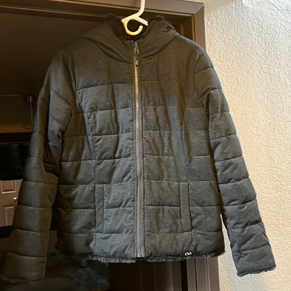 Be Boundless black reversible faux fur jacket
